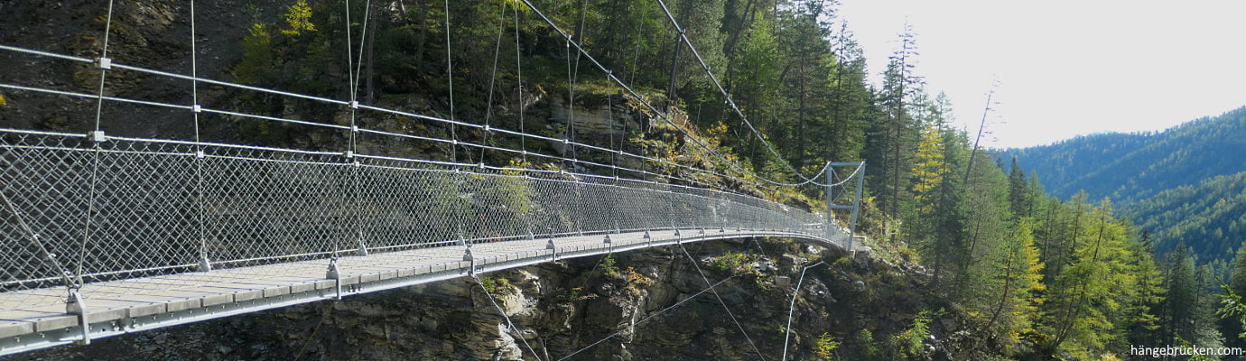 Hangebrucke Punt Penduossas Sinestra Zuort Suot